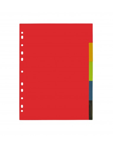 OfficeTree 5x Separadores Archivador 4 Anillas Carton - Separadores para  Archivador - Separadores de Colores A4 con Multiperforación para Carpeta o  Carpeta de Anillas - Made in Germany : : Oficina y papelería